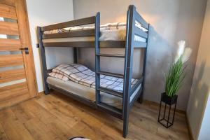 Divstāvu gulta vai divstāvu gultas numurā naktsmītnē Apartament Komfort 17