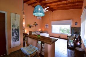 Zona d'estar a Itaca delta cabañas