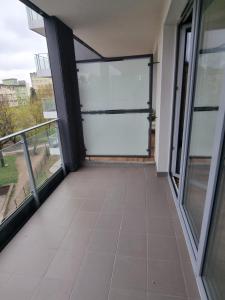 Balkón alebo terasa v ubytovaní Apartament centrum Dworzec