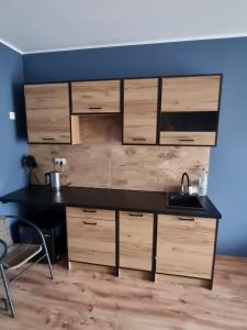 Kuchyňa alebo kuchynka v ubytovaní Apartament centrum Dworzec
