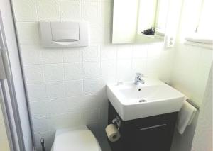 Koupelna v ubytování Hotel Pfaff