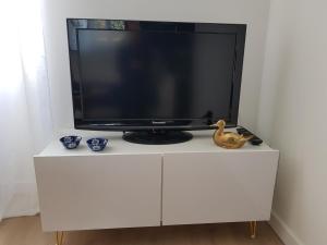 TV a/nebo společenská místnost v ubytování Brest : Beau T1 en centre ville
