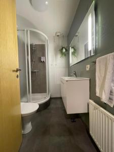 Koupelna v ubytování Saga Apartments Akureyri + 75 fotografií