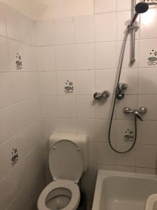 Ванная комната в Ruhige und erholsame Wohnung mit Balkon