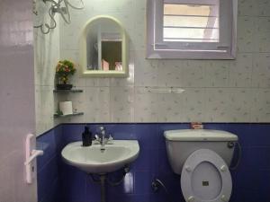 Bathroom sa Whistling Thrush Cottage, Bhimtal (2bhk)