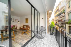 Balkón nebo terasa v ubytování CAN MARTINEZ Calella Beach Boutique Apartment