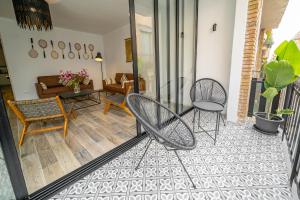 Posezení v ubytování CAN MARTINEZ Calella Beach Boutique Apartment