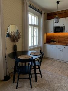 A kitchen or kitchenette at Hipster’s Kalamaja Studio Apartment