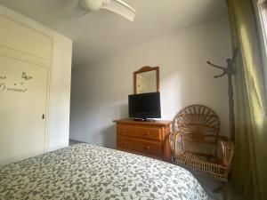 A television and/or entertainment centre at R121 - Apartamento Alorda park