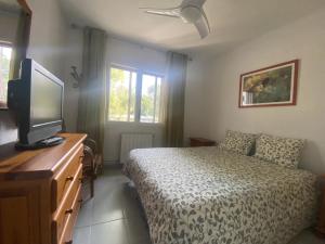 A television and/or entertainment centre at R121 - Apartamento Alorda park