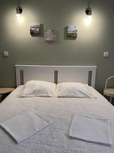 Postel nebo postele na pokoji v ubytování Le Vrai Paradis