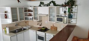 Kuchyň nebo kuchyňský kout v ubytování Apartmán Soběslav