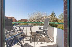 Balkón nebo terasa v ubytování Meer Appartement