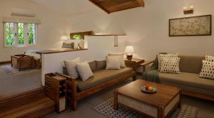 Posezení v ubytování Amanvana Spa Resort, Coorg