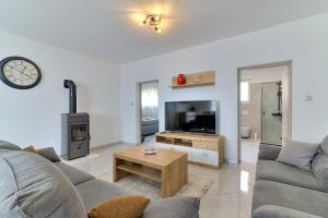 TV a/nebo společenská místnost v ubytování Apartment Luka