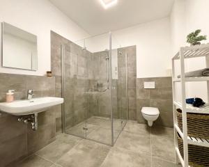 Kúpeľňa v ubytovaní Schöne Apartments in der Innenstadt von Osnabrück I home2share
