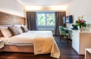 Katil atau katil-katil dalam bilik di Hotel Polo