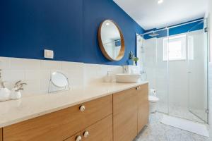 Ένα μπάνιο στο Magnolia Apartments 1 Herceg Novi