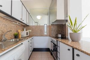 A kitchen or kitchenette at Apartamentos Riviera Arysal