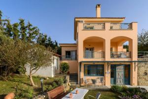 a villa with a view of the house at Seaview Villa Sofia ' Top destination ' in Kissamos