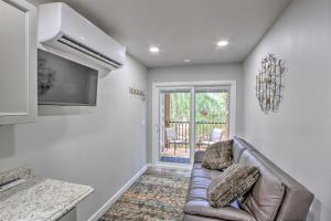 A seating area at Unique Container Studio with Deck and Fire Pit!