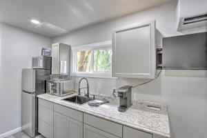 A kitchen or kitchenette at Unique Container Studio with Deck and Fire Pit!