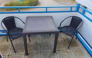 Balkón nebo terasa v ubytování Strandzauber