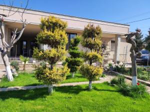 a house with trees in the front yard at Brize holiday in Tuzla