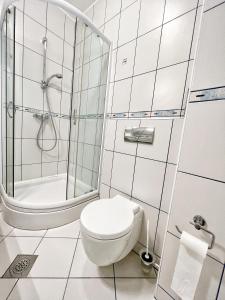Koupelna v ubytování Studio Apartma PAG BLUE OCEAN 1 with sea view