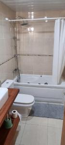 Koupelna v ubytování duplex appartement met zwembad, L'ampolla, + 3 fotografie