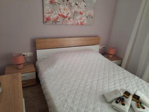 Posteľ alebo postele v izbe v ubytovaní SummerSense Apartment