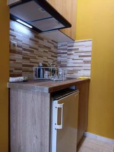 Dapur atau dapur kecil di Anastasios Luxury Apartment Sea View