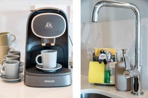 a coffee maker sitting on a counter next to a mixer at JG35A- Perfect holiday home in good location in Marbella