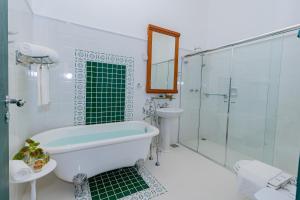 Een badkamer bij Fazenda Borges