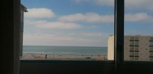 una vista dell'oceano da una finestra di AREAL a Praia da Vagueira