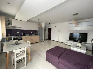 Η κουζίνα ή μικρή κουζίνα στο Giurgiului Apartament