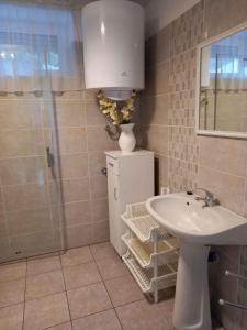 A bathroom at Holiday home in Balatongyörök 42694