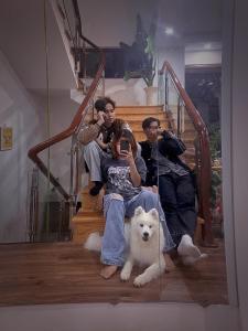 Domácí mazlíčci ubytovaní s hosty v ubytování Hoshi DaLat House