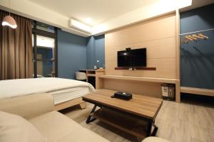 TV a/nebo společenská místnost v ubytování Pin House