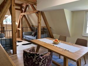Posezení v ubytování Ferienwohnung in herrschaftlicher Villa