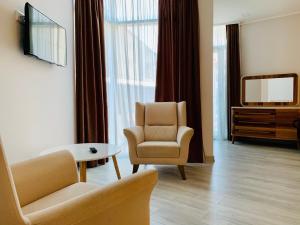 TV a/nebo společenská místnost v ubytování Hotel Tsereteli Palace