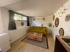 Χώρος καθιστικού στο Le Clos des Elfes