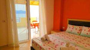 Postel nebo postele na pokoji v ubytování Rezidenca e Kalter Apartments