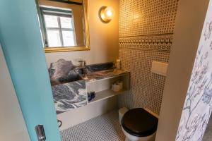 Baðherbergi á Hotel Siglunes
