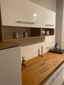 A cozinha ou cozinha compacta de Panama Apartament 4 Poznań