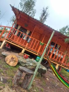 Zahrada ubytování Cabaña Sueños Dorados