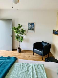 Posezení v ubytování Kraft Hotel AirConditioning Klimaanlage