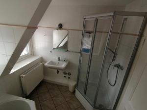 Koupelna v ubytování Ferienwohnung-Stoermann