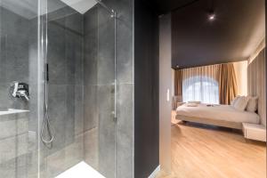 Posteľ alebo postele v izbe v ubytovaní Brera Luxury Apartment near Duomo With Wifi