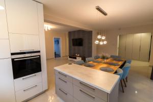 Kuchyň nebo kuchyňský kout v ubytování Thermal Lux Weninger Apartman